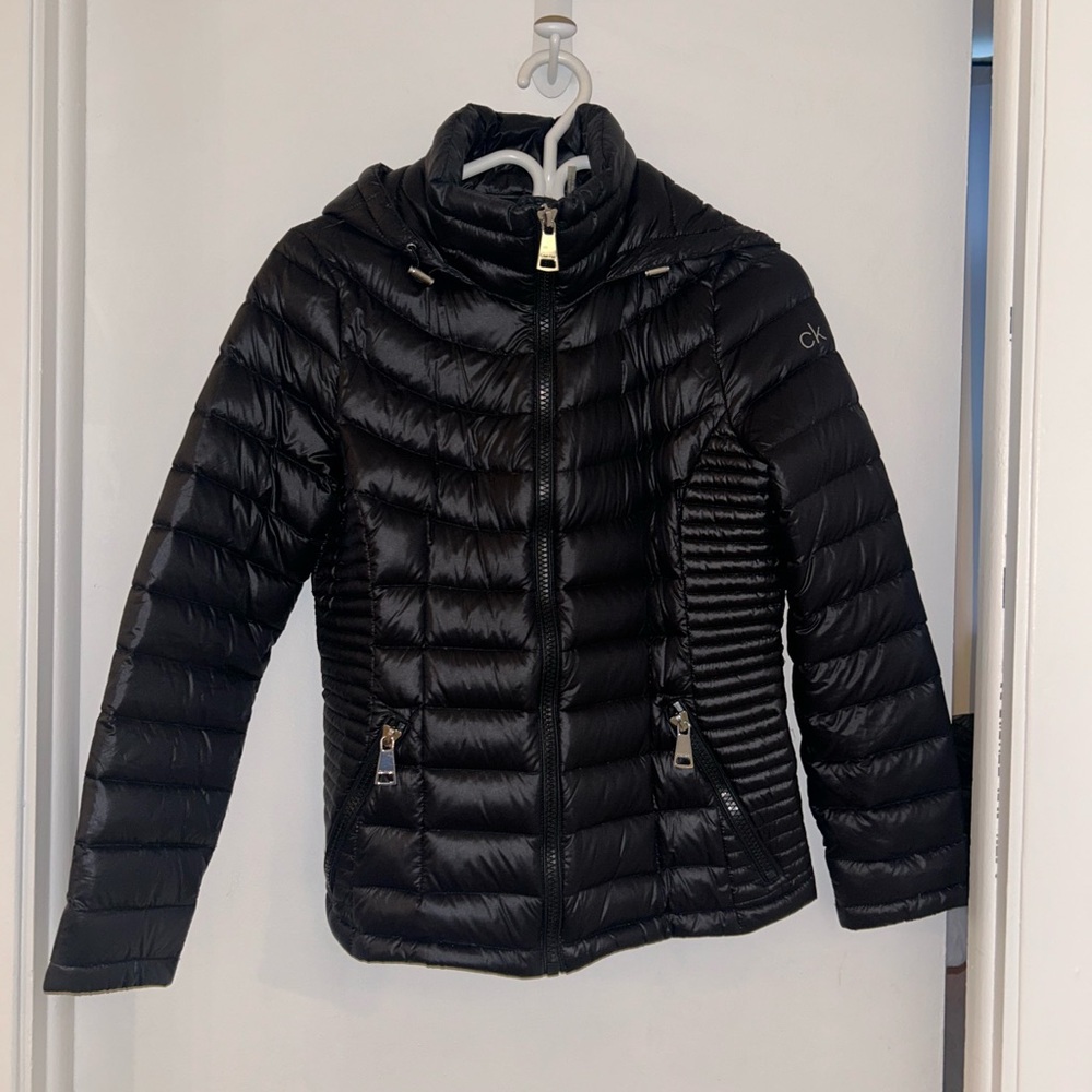 Calvin Klein Women's Quilted Black Puffer Coat